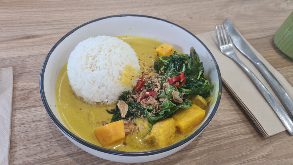 The yellow curry at Vega Cafe, Spring Hill